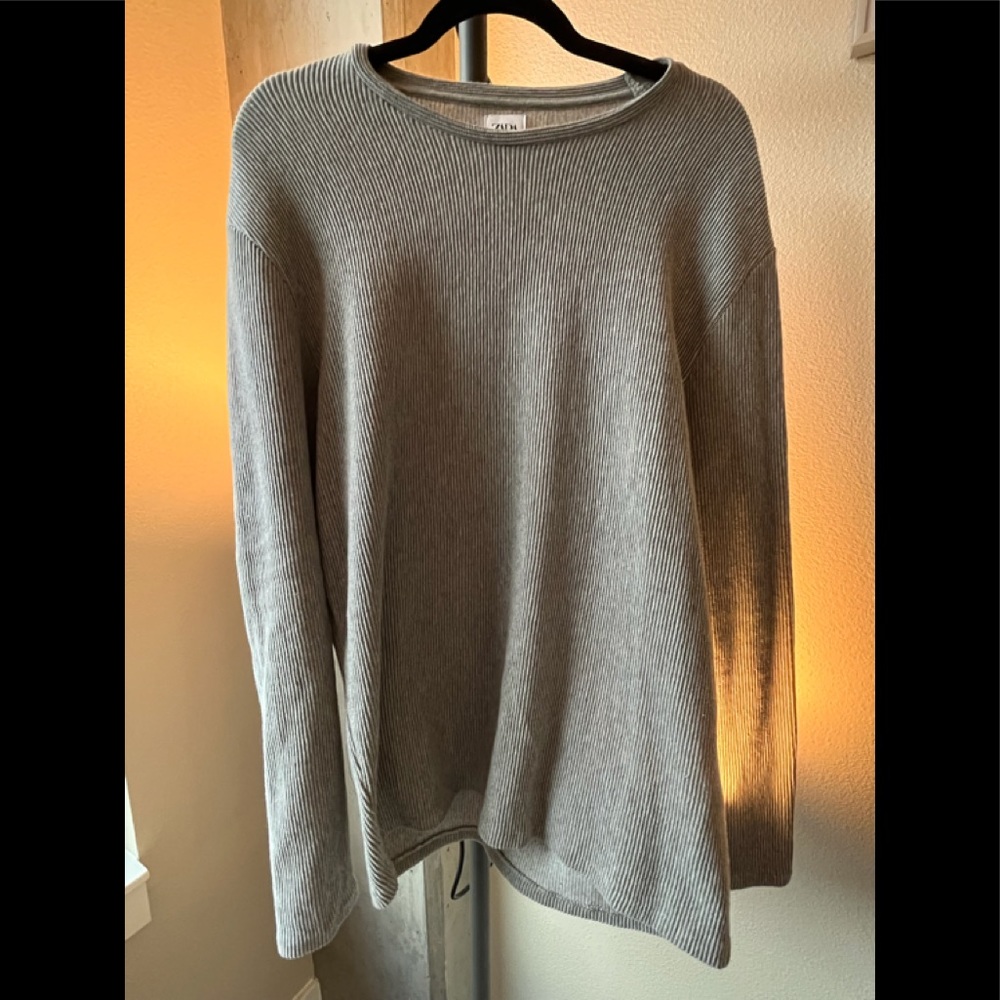 Zara Long Sleeve Grey Tshirt